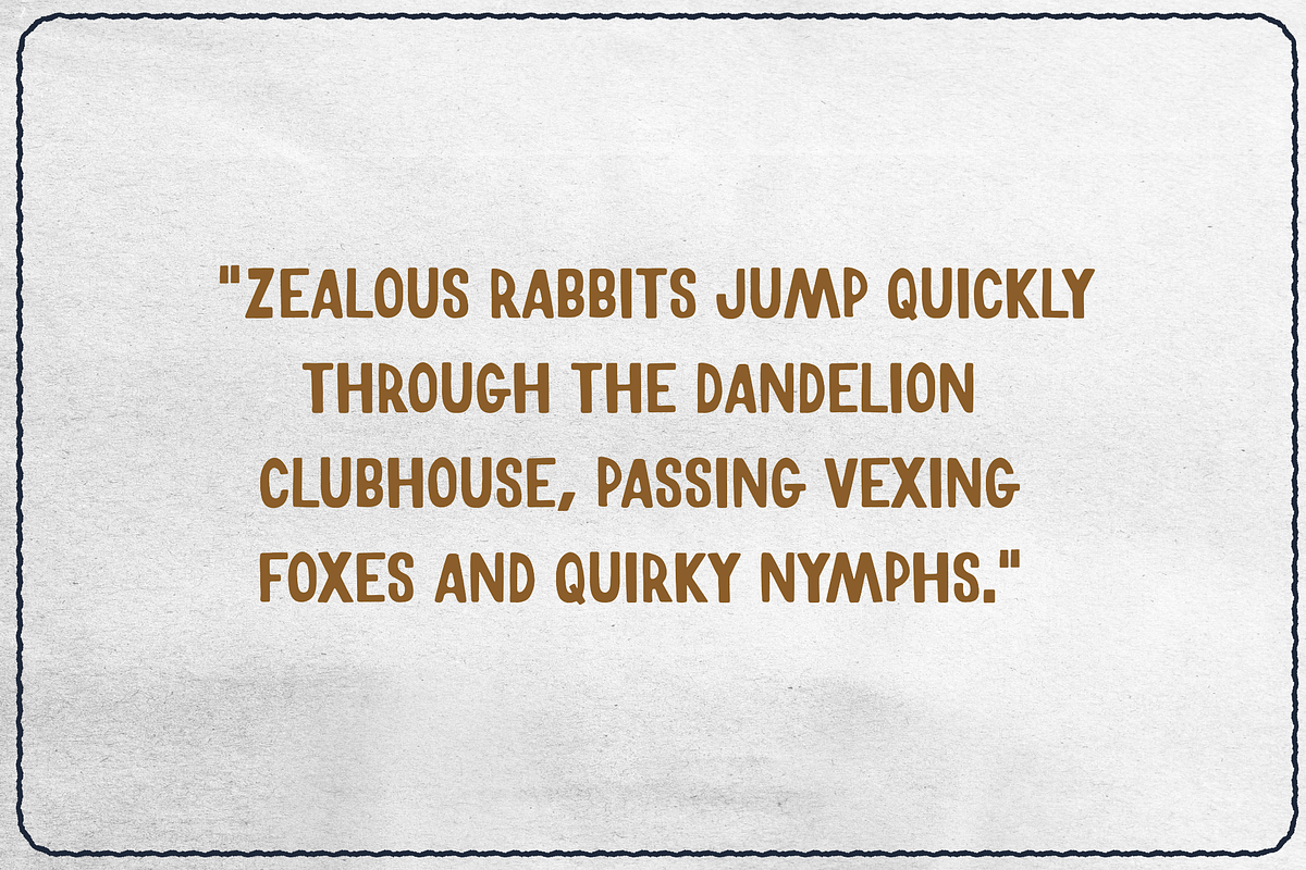 Dandelion Clubhouse | Sans Serif, a Sans Serif Font by Gold Design Co. (Photo 3 of 4)