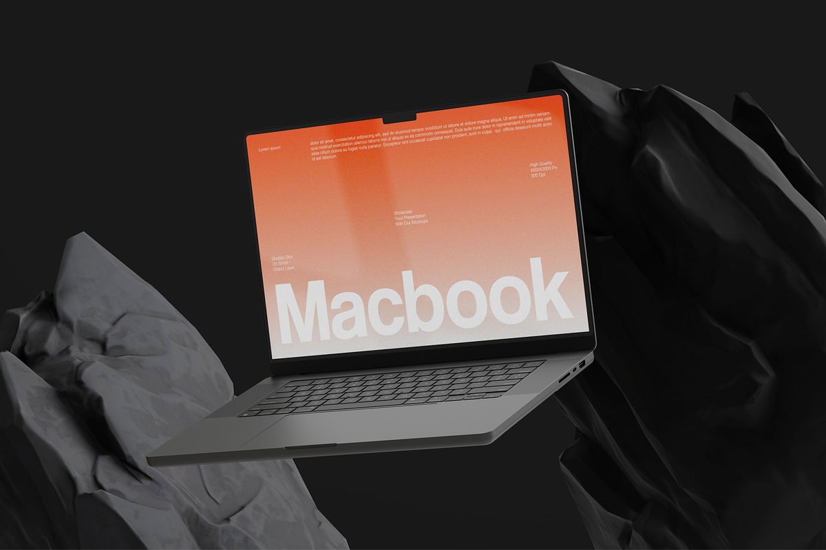 Macbook Mockup, a Mac Mockup by baim_std (Photo 2 of 2)