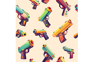 Cartoon seamless background with, an Illustration by LadadikArt