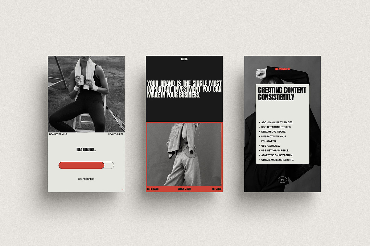 RED | Instagram Template - Stories, a Social Media Template by Moscovita Studio (Photo 4 of 18)