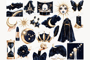 Mystical Celestial Clipart, a Person Illustration by GlamArtZhanna (Thumbnail 4 of 8)