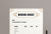 Wedding Budget Template, a Stationery Template by MightyDesign (Thumbnail 2 of 8)