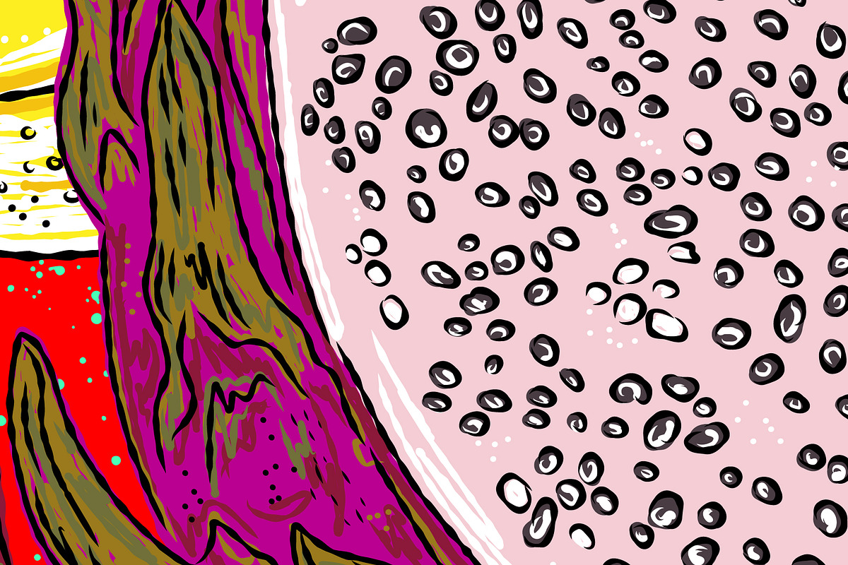 Botanical tropical fruits maximalist, a Pattern Graphic by NayaChu (Photo 8 of 9)