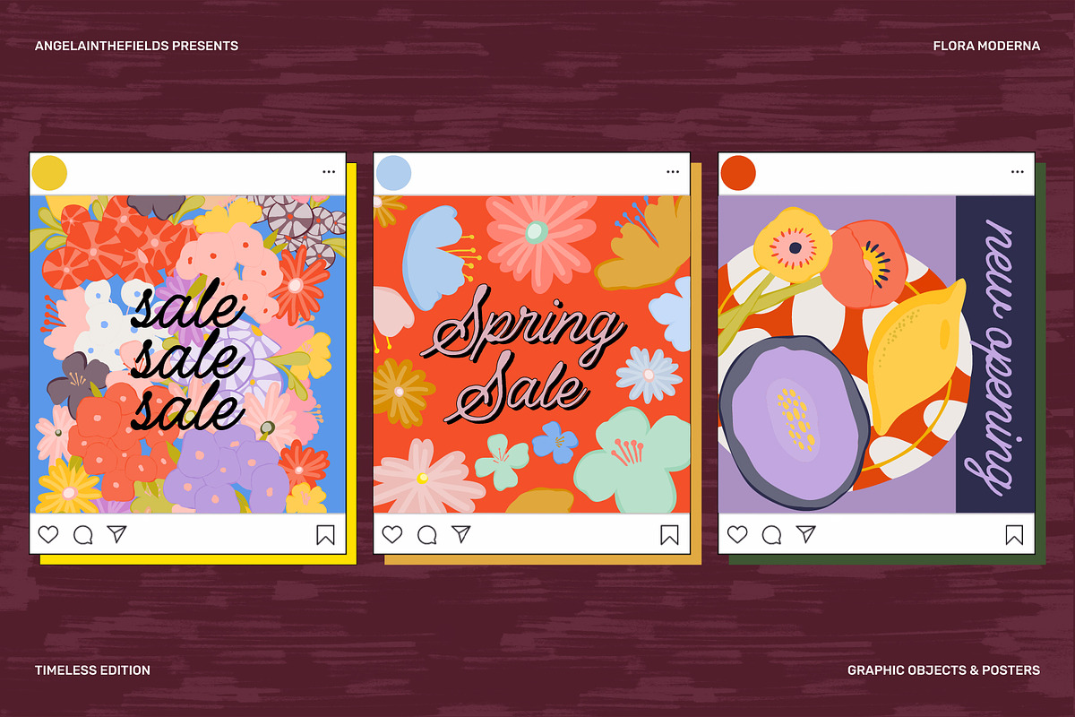 300+ Flora Moderna Vector Clipart, a Decorative Illustration by angelainthefields (Photo 16 of 23)