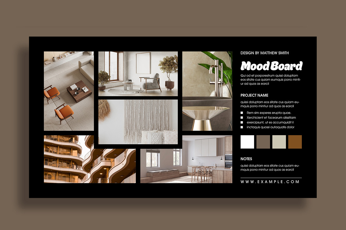 Modern Mood Board Layout preview 5