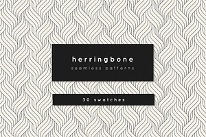 Herringbone Seamless Patterns Set