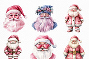 Pink Trendy Christmas Santa Png, an Illustration by Craft Nest (Thumbnail 2 of 6)