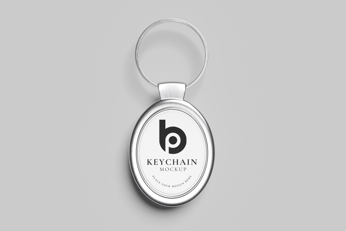 Keychain Mockup, a Merchandise Mockup by AndikaGraphic (Photo 2 of 6)