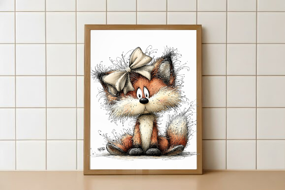 Whimsical Birthday Animals Clipart, an Animal Illustration by Watercolor design (Photo 5 of 5)