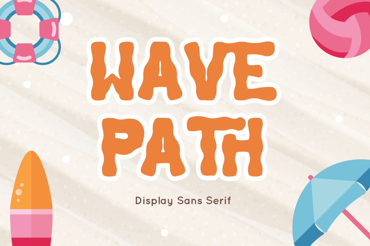 Wave Path - Display Sans Serif, a Sans Serif Font by Attype (Photo 1 of 8)