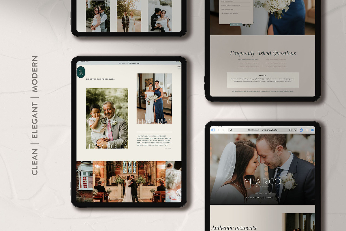 Showit Website Template | Mila, a Landing Page Template by sophieameliadesigns (Photo 4 of 5)