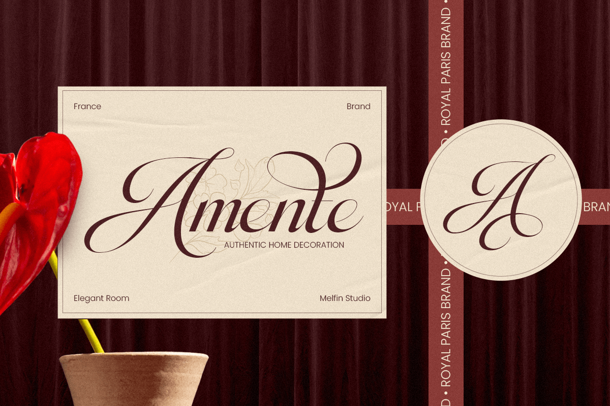 Amoura - Elegant Luxury Script Font, a Script Font by Sensatype (Photo 3 of 13)