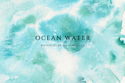 Watercolor Ocean Water Background, a Texture Graphic by Kolorata Art (Thumbnail 2 of 3)