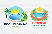 Pool Cleaning Logo Bundle, a Branding & Logo Template by Guavanaboy (Thumbnail 3 of 3)