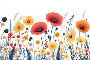 Vibrant Wildflowers in a Summer Mead, a Food & Drink Photo by Pixeness Studio