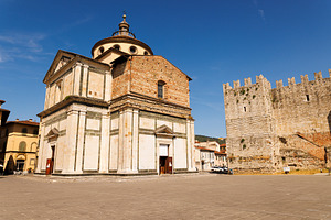 Basilica of Santa Maria delle Carceri and the walls of the emperor's castle, Pr, an Architecture Photo by Bepslabor