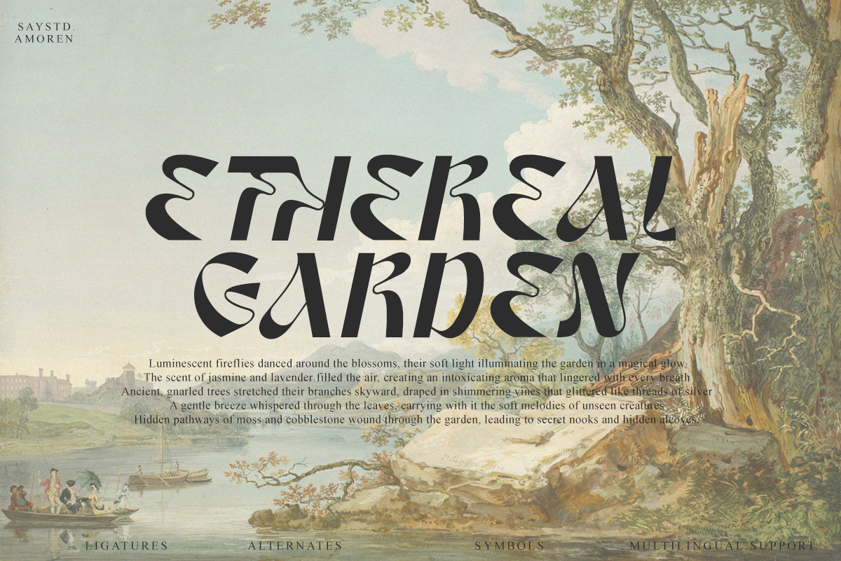Amoren - Display Typeface, a Sans Serif Font by Say Studio (Photo 12 of 14)