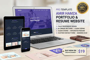 Dark Portfolio CV HTML Template, a Bootstrap Template by Themeplaza