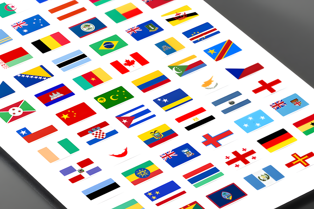 Flat Flags (228 Flags PNG/ICO/ICNS), a Solid Icon by alpercakici (Photo 2 of 6)
