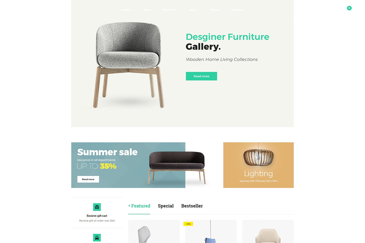 Pts Arthome – Modern Furniture, a Bootstrap Template by Prestabrain (Photo 4 of 6)