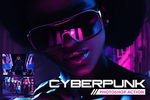 Cyberpunk Photoshop Action