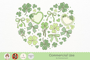 St. Patrick's Day Lucky Clover SVG, a Seasonal Illustration by Chonnieartwork