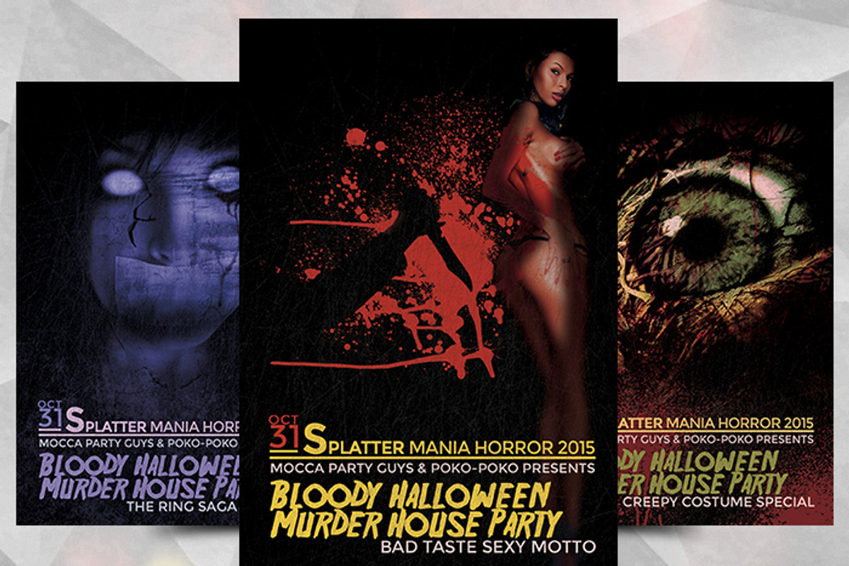 Splatter Horror - Flyer Template, a Flyer Template by Flyermarket (Photo 1 of 4)