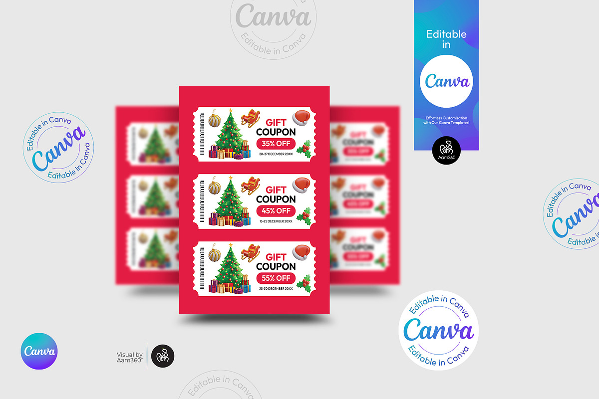 Christmas Coupon Book Template, a Flyer Template by Aam360 (Photo 1 of 3)