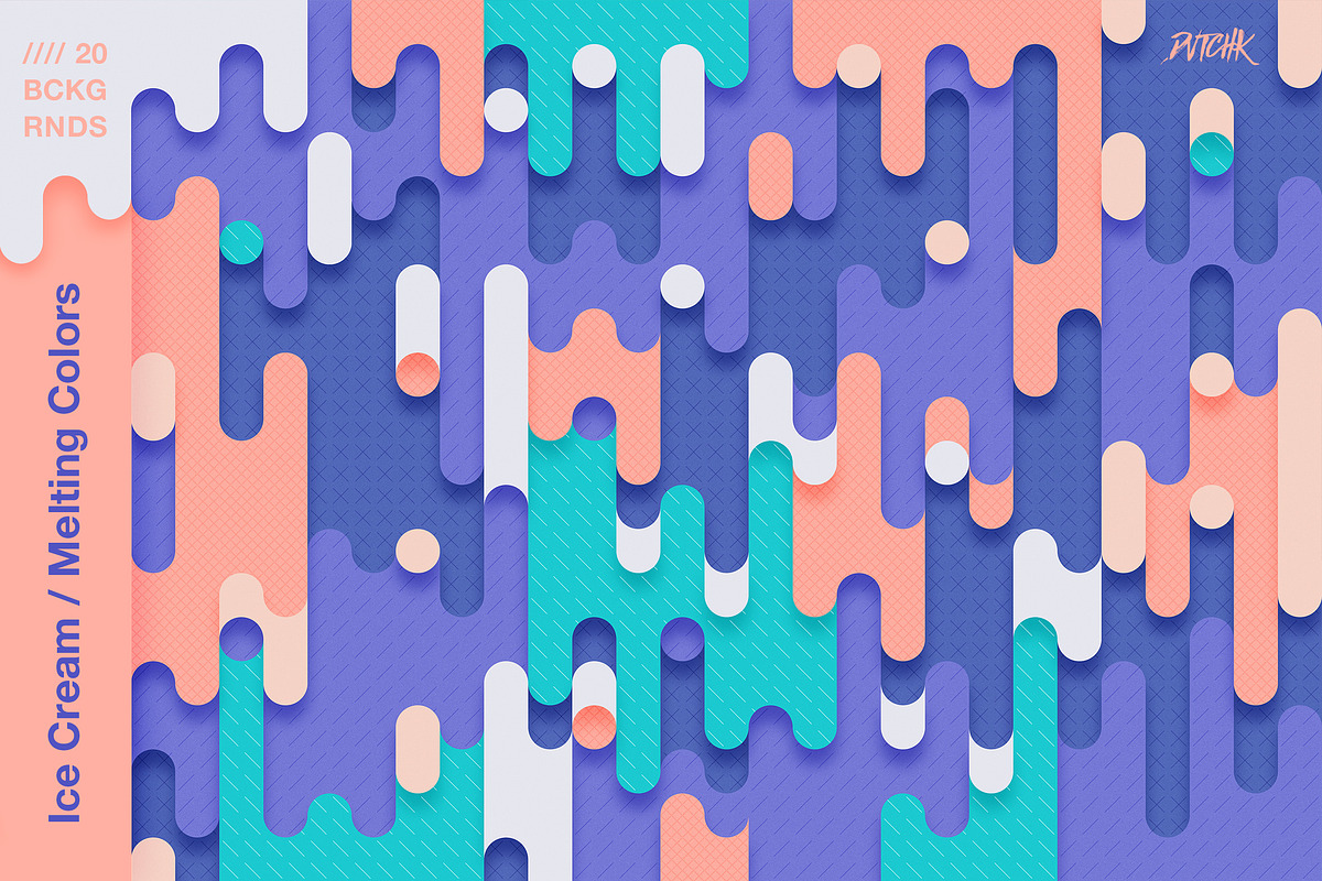 Ice Cream Melting Colors Backgrounds, a Background Graphic by dvtchk (Photo 1 of 5)