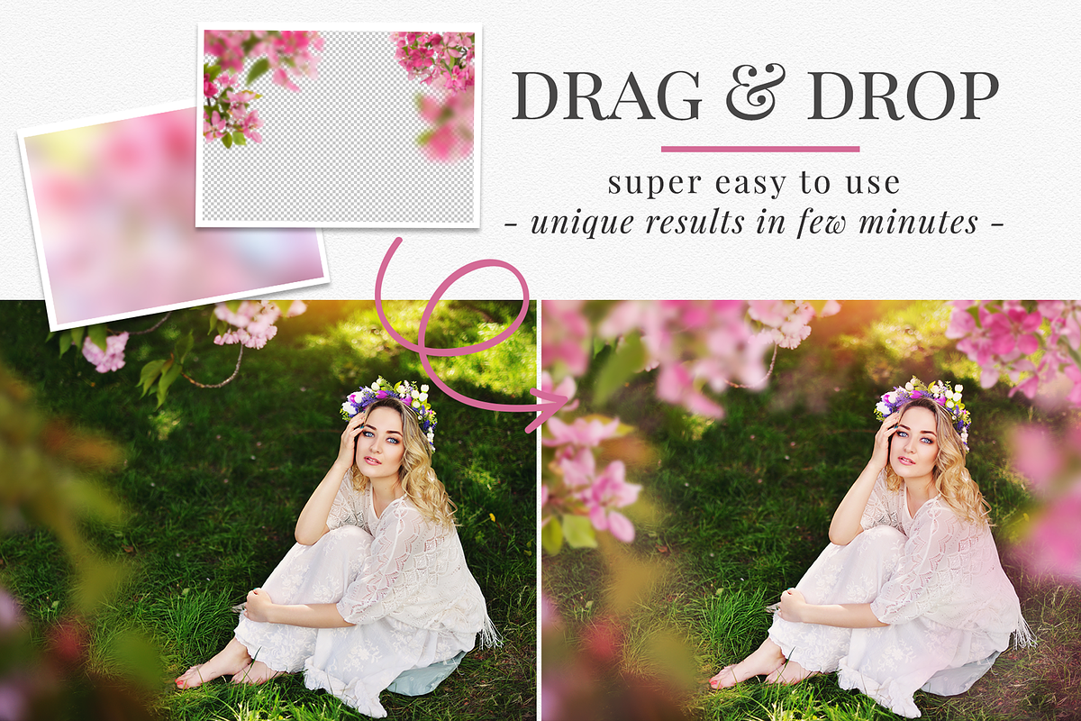 Pink Blossom Tree photo overlays, a Layer Style Add-On by BrownLeopard (Photo 4 of 8)