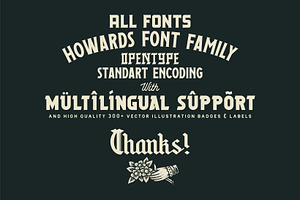 Howards Font Family Extras