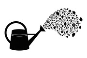 Floral Watering Can Design Bundle, an Illustration by Gaye Art (Thumbnail 30 of 31)