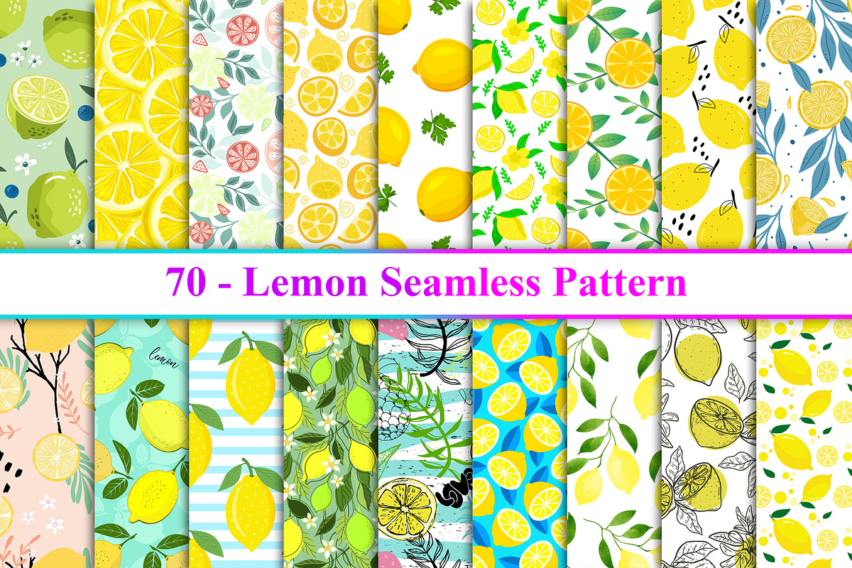 Lemon Seamless Pattern, a Pattern Graphic by Digital Studio (Photo 1 of 3)