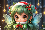 Procreate Chibi Christmas Stamps, a Brush Add-On by OneBerryCreations (Thumbnail 9 of 9)