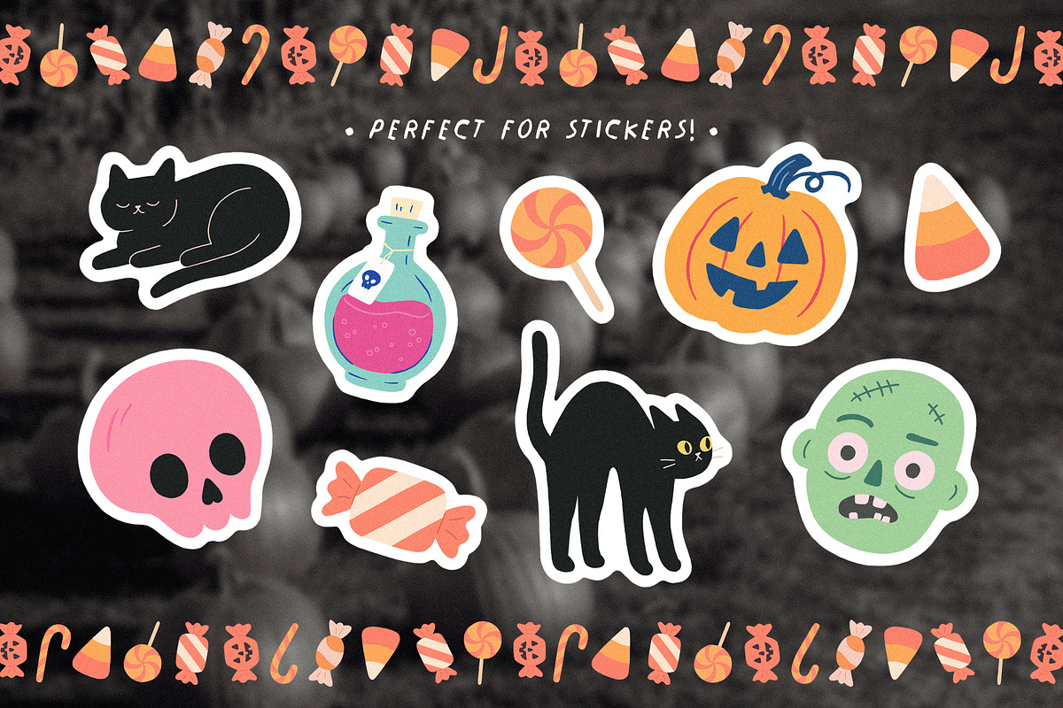 Wicked Whimsy: Halloween PNG Clipart, an Object Graphic by Dina Mae (Photo 4 of 12)