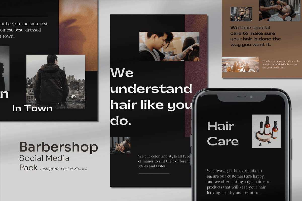 Barbershop - Social Media Pack, a Social Media Template by Nusa Space (Photo 7 of 7)
