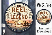 Sports Dad Door Hanger, The Reel, a Seasonal Illustration by Rose Art (Thumbnail 1 of 3)