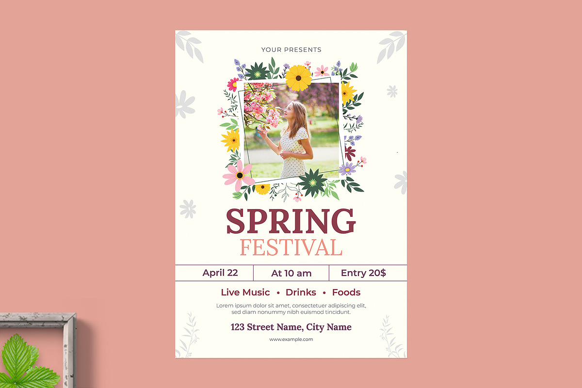 Spring Invitation Bundle, an Invitation Template by graphypix (Photo 5 of 6)