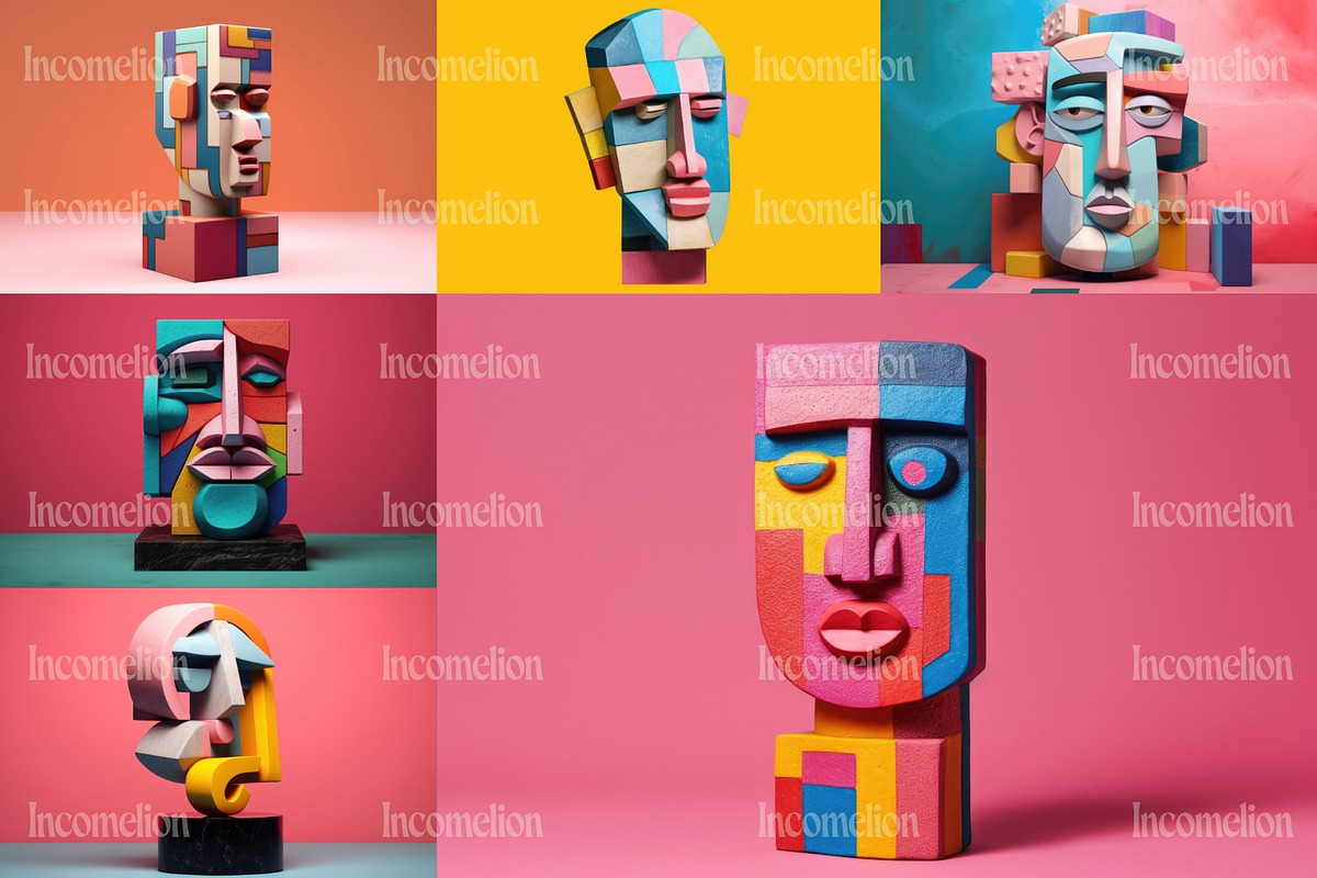 16 Picasso Statue Illustration, a Person Illustration by Incomelion (Photo 4 of 6)
