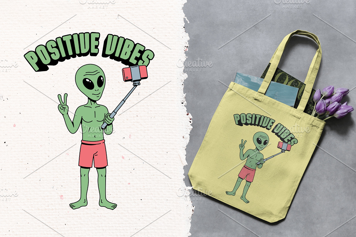 Alien life on earth 10 illustrations, a Person Illustration by gunaonedesign (Photo 12 of 13)