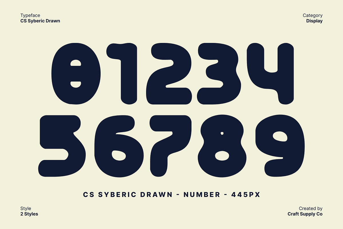 CS Syberic Drawn, a Sans Serif Font by Craft Supply Co. (Photo 5 of 8)