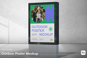 Poster Mockup - Rolled & Flat View, a Mockup by graphicsauce