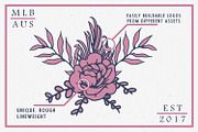Vintage Flower Logos + extras, a Templates & Theme by Justin Achammer (Thumbnail 2 of 10)