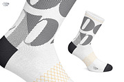 Cycling Socks 3 Types Mockup, an Apparel Mockup by Denny's Mock-ups (Thumbnail 2 of 6)