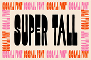 Oddball Super Tall - Retro Font, a Font by Studio Funshop by Kelli (Thumbnail 1 of 7)