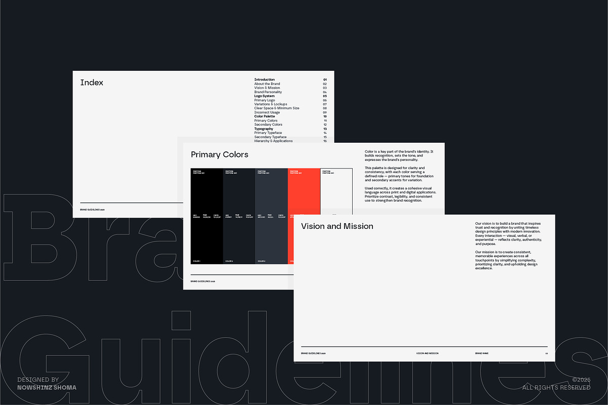 Brand Guidelines Template, a Branding & Logo Template by Nowshinz Shoma (Photo 4 of 6)