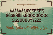 Outdoors Vintage Label Font, a Slab Serif Font by JumboDesign (Thumbnail 5 of 6)