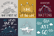 Travel illustrations with quotes, a Texture Illustration by Librebird (Thumbnail 1 of 5)