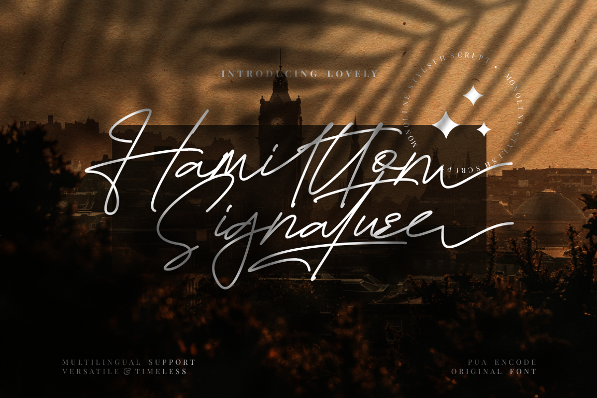 Hamiltton Signature Business Font, a Script Font by KennedyStudio (Photo 1 of 11)