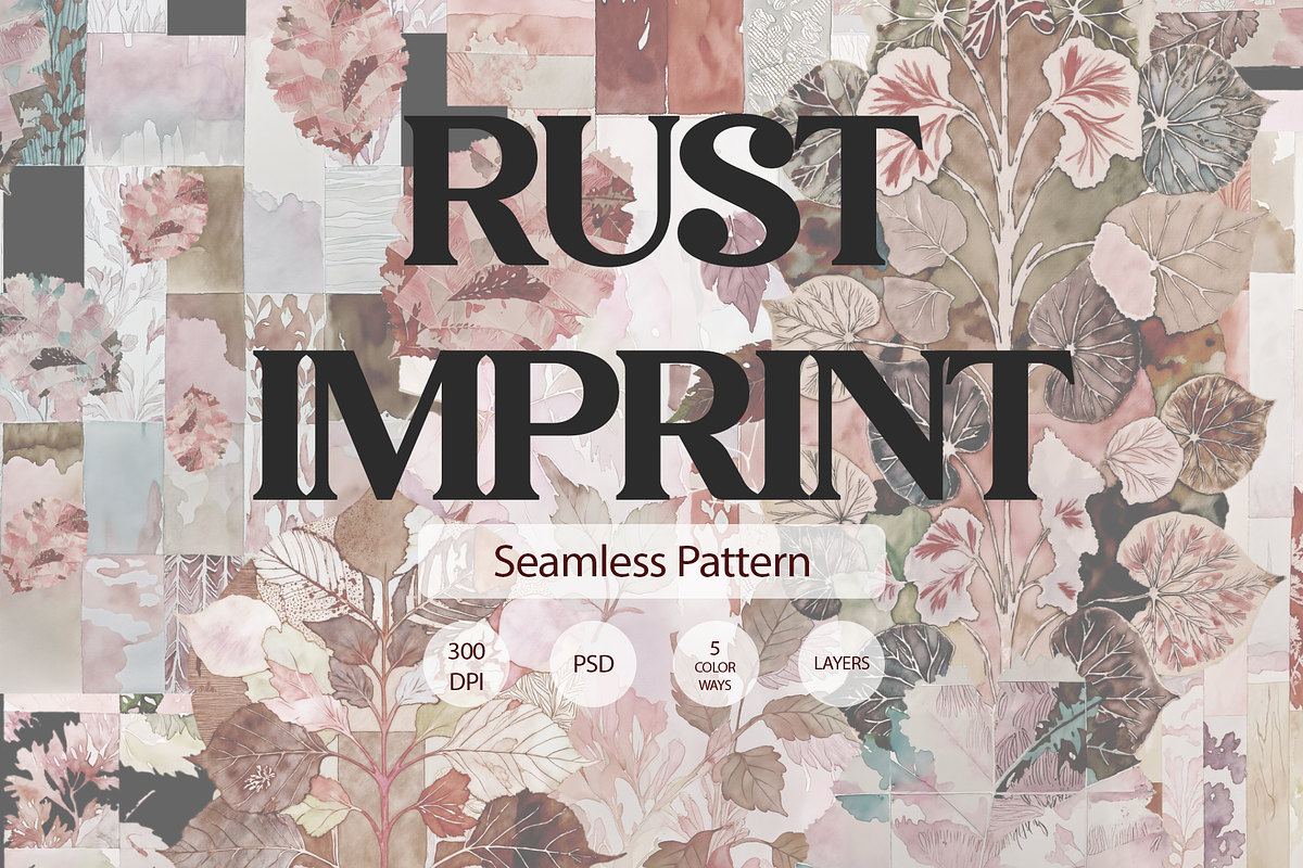 RUST IMPRINT, a Pattern Graphic by rumacorakstudio (Photo 1 of 6)